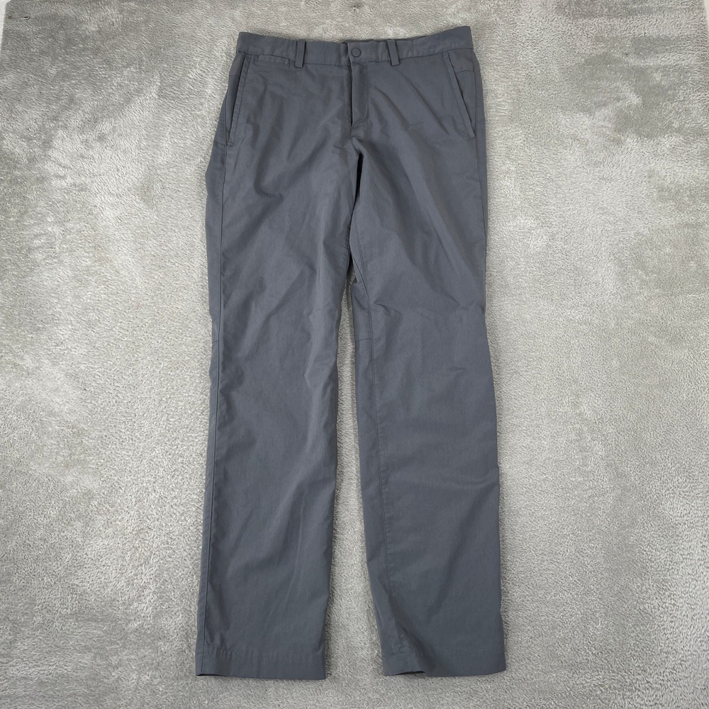 Nike Golf Pants Mens 30x32 Gray Dri-Fit Tour Performance Flat Front Trousers